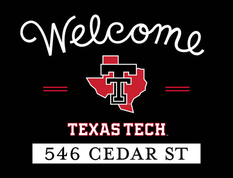 Welcome Texas Tech Custom Yardsy Sign