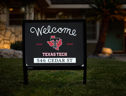 Welcome Texas Tech Custom Yardsy Sign