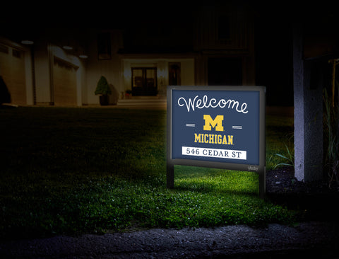 Welcome University of Michigan Custom Yardsy Sign