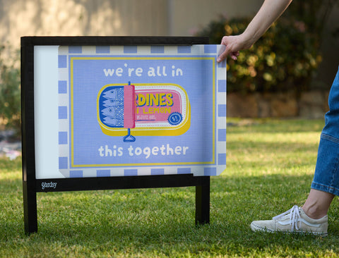 We're All In This Together Yardsy Sign - Interchangeable