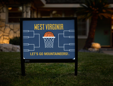 West Virginia Basketball Yardsy Sign - Hero