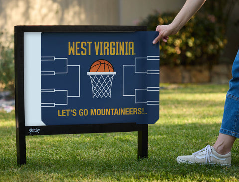 West Virginia Basketball Yardsy Sign - Interchangeable