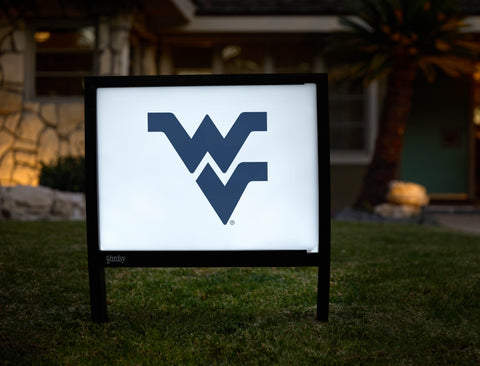 West Virginia Blue Primary Mark White Yardsy Sign - Hero
