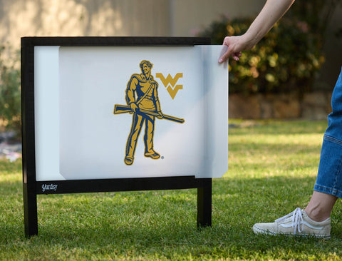 West Virginia Mountaineers Mark Gold Yardsy Sign - Interchangeable