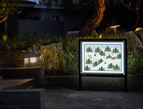 Winter Forest Yardsy Sign - Flat Feet