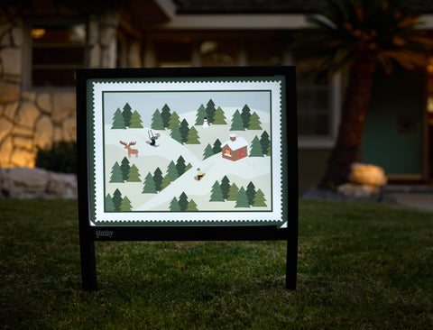 Winter Forest Yardsy Sign - Hero