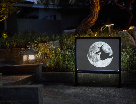 Witchy Moon Halloween Yardsy Sign - Flat Feet