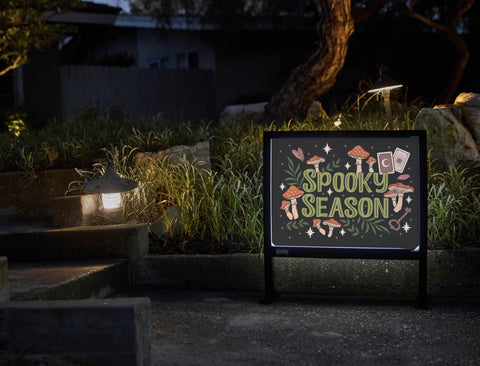 Witchy Spooky Season Yardsy Sign - Flat Feet