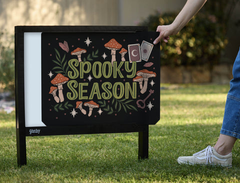 Witchy Spooky Season Yardsy Sign - Interchangeable