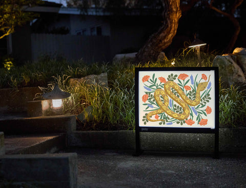 Year of the Snake Yardsy Sign - Flat Feet