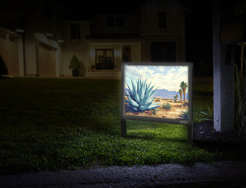 Agave Desert Palms Landscape Yard Sign Mailbox
