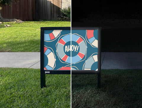 Ahoy Yardsy Sign yard sign