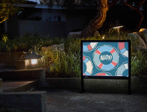 Ahoy Yardsy Sign yard sign