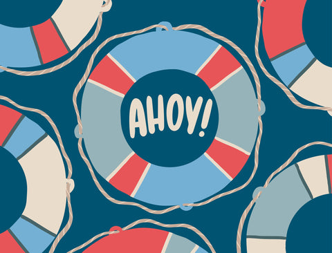 Ahoy Yardsy Sign yard sign