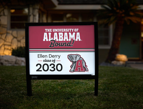 Alabama College Bound Custom Yardsy Sign yard sign