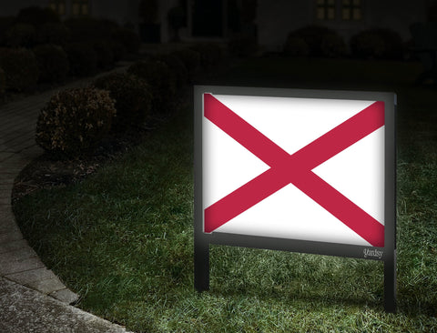 Alabama Flag Yardsy Sign Walkway