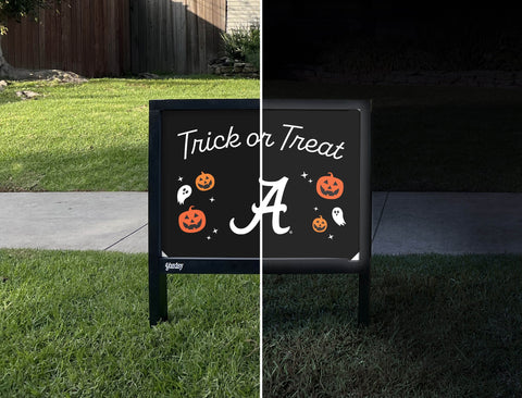 Alabama Halloween Trick Or Treat Yardsy Sign yard sign