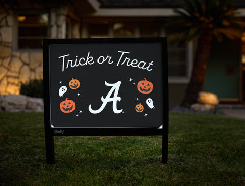 Alabama Halloween Trick Or Treat Yardsy Sign yard sign