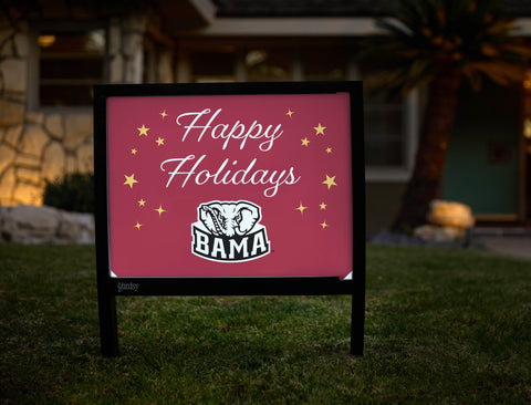 Alabama Happy Holidays Yardsy Sign yard sign