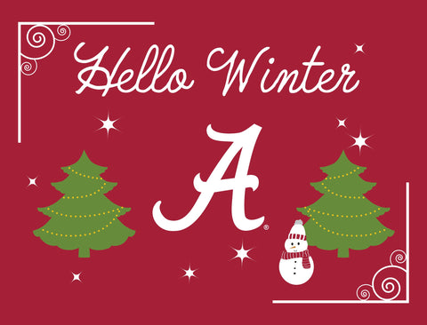 Alabama Hello Winter Yardsy Sign yard sign