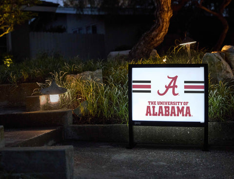 Alabama Stripes White Yardsy Sign yard sign