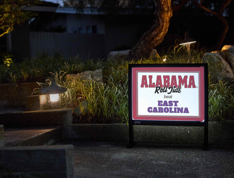 Alabama V East Carolina Yardsy Sign yard sign