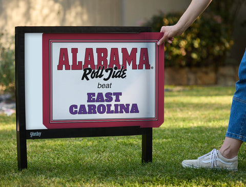 Alabama V East Carolina Yardsy Sign yard sign