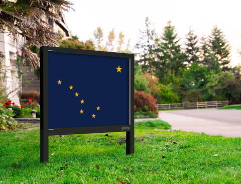 Alaska Flag Yardsy Sign Yard