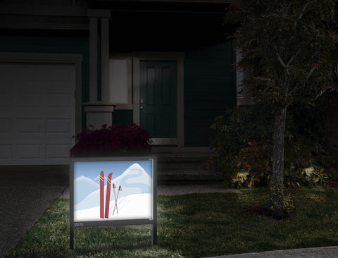 Apres Ski Yard Sign Front Door