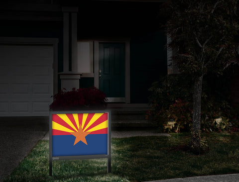 Arizona Flag Yardsy Sign Front Door