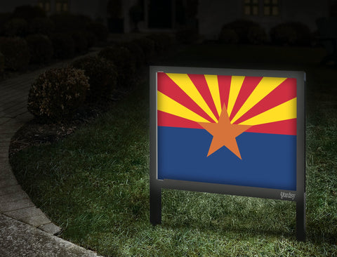 Arizona Flag Yardsy Sign Walkway