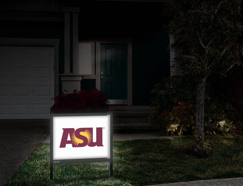 Arizona State ASU Sunburst White Yardsy Sign