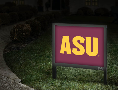 Arizona State Asu Maroon Yardsy Sign Walkway