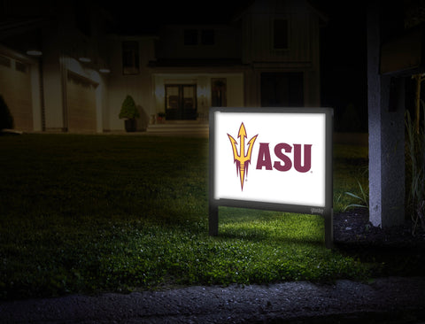 Arizona State ASU Trident White Yardsy Sign