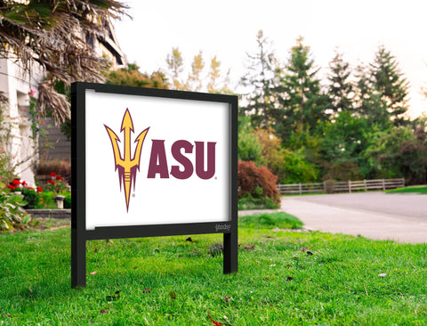 Arizona State ASU Trident White Yardsy Sign