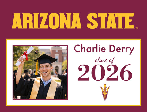 Arizona State Graduate Custom Yardsy Sign yard sign