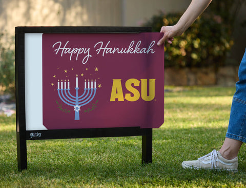 Arizona State Happy Hanukkah Yardsy Sign yard sign