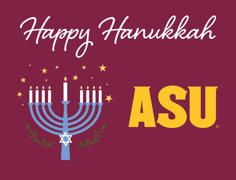Arizona State Happy Hanukkah Yardsy Sign yard sign