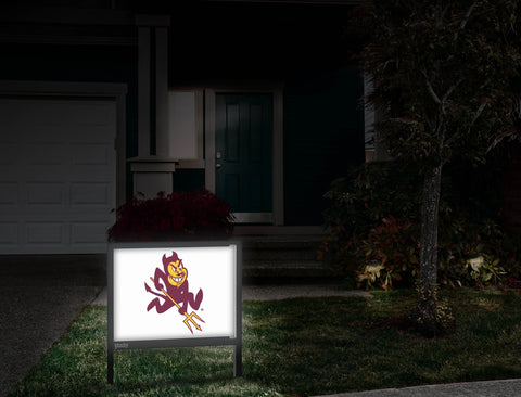 Arizona State Sparky White Yardsy Sign
