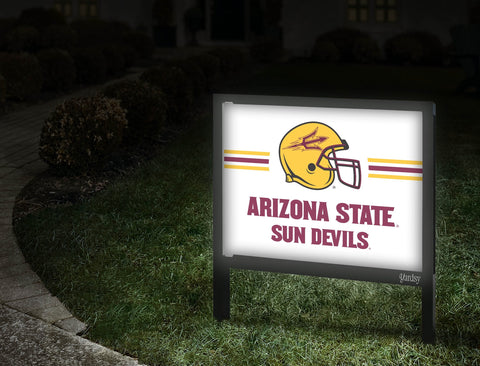 Arizona State Sun Devils Helmet White Yardsy Sign Walkway