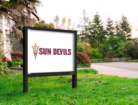 Arizona State Sun Devils Trident White Yardsy Sign