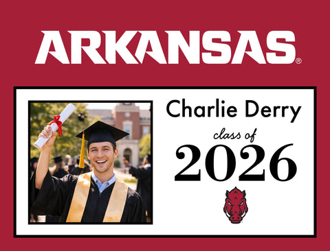 Arkansas Graduate Custom Yardsy Sign yard sign