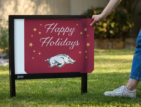 Arkansas Happy Holidays Yardsy Sign yard sign