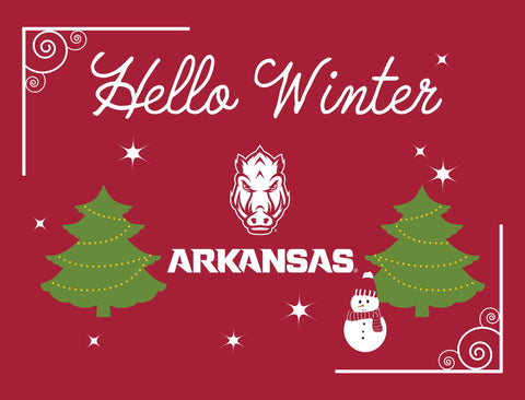 Arkansas Hello Winter Yardsy Sign yard sign