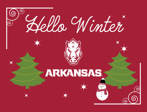Arkansas Hello Winter Yardsy Sign yard sign