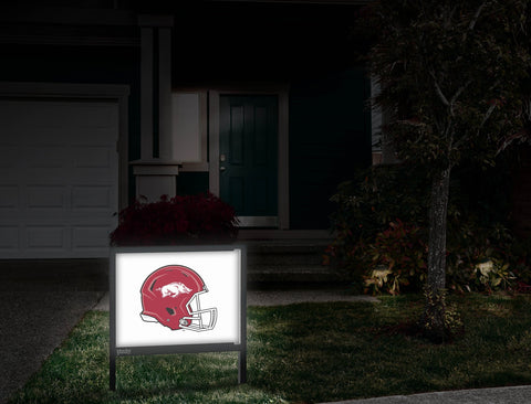 Arkansas Helmet Mark White Yardsy Sign