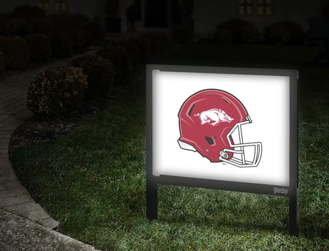 Arkansas Helmet Mark White Yardsy Sign