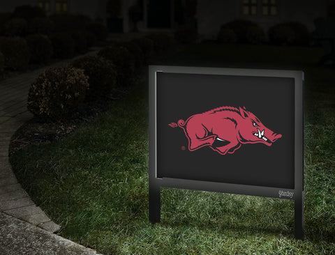 Arkansas Razorbacks Mascot Black Yardsy Sign