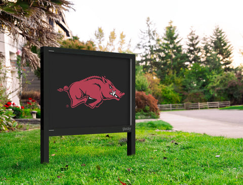 Arkansas Razorbacks Mascot Black Yardsy Sign