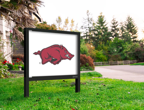 Arkansas Razorbacks Mascot White Yard